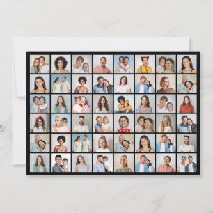 Create Your Own 48 Photo Collage Note Card
