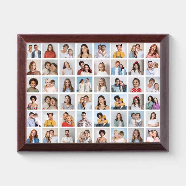 Create Your Own 48 Photo Collage Plaque (Horizontal)