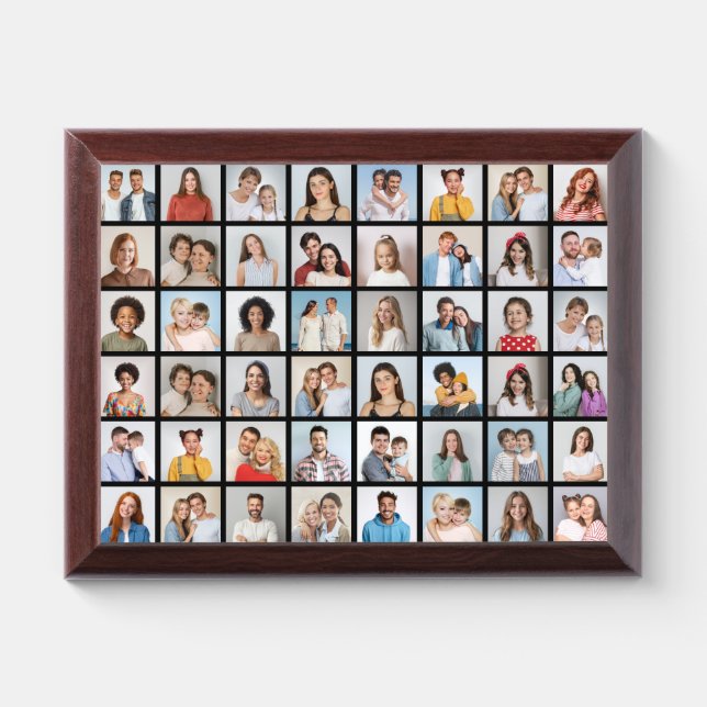 Create Your Own 48 Photo Collage Plaque