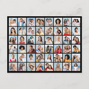 Create Your Own 48 Photo Collage Postcard