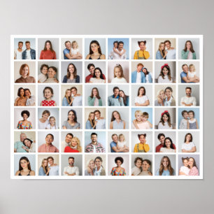 Create Your Own 48 Photo Collage Poster