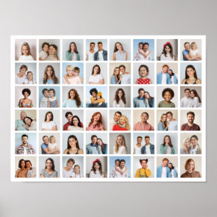Create Your Own 48 Photo Collage Poster