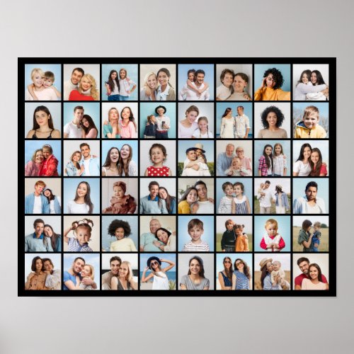 Create Your Own 48 Photo Collage Poster