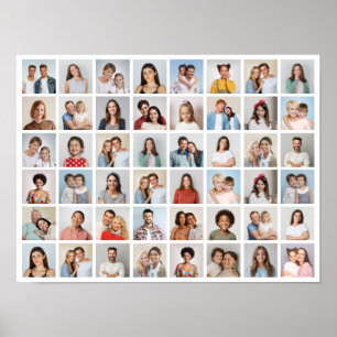 Create Your Own 48 Photo Collage Poster