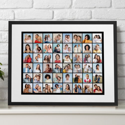 Create Your Own 48 Photo Collage Poster