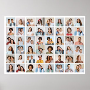 Create Your Own 48 Photo Collage Poster