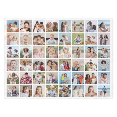 Create Your Own 48 Photo Collage Tablecloth