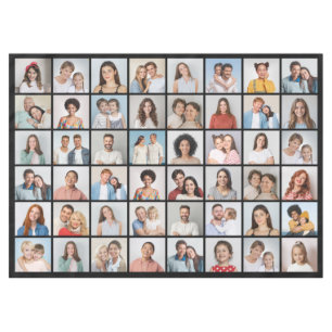 Create Your Own 48 Photo Collage Tablecloth