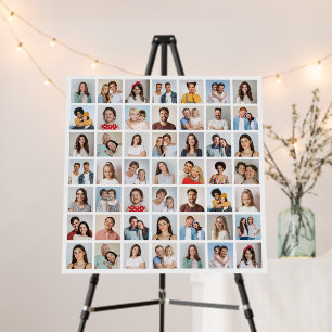 Create Your Own 49 Photo Collage Foam Board
