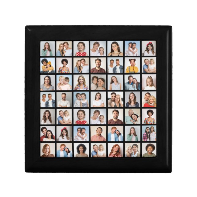Create Your Own 49 Photo Collage Gift Box (Front)