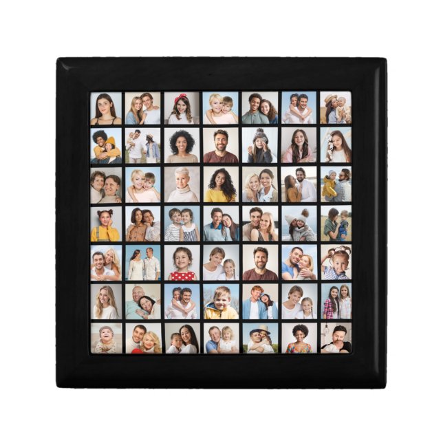 Create Your Own 49 Photo Collage Gift Box (Front)