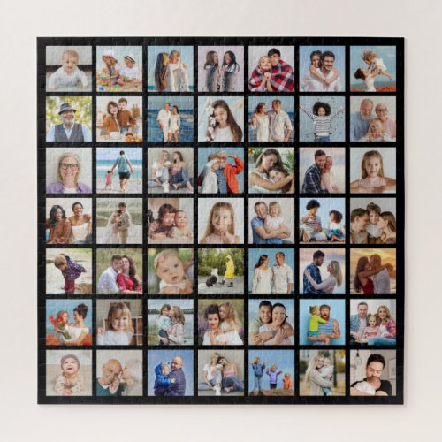 Create Your Own 49 Photo Collage Jigsaw Puzzle