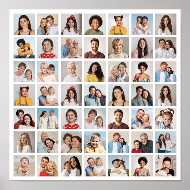 Create Your Own 49 Photo Collage  Poster (Front)