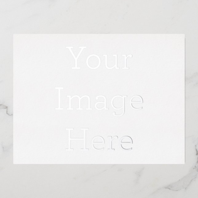 Create Your Own 4.25" x 5.6" Foil Invitation Postcard (Front)