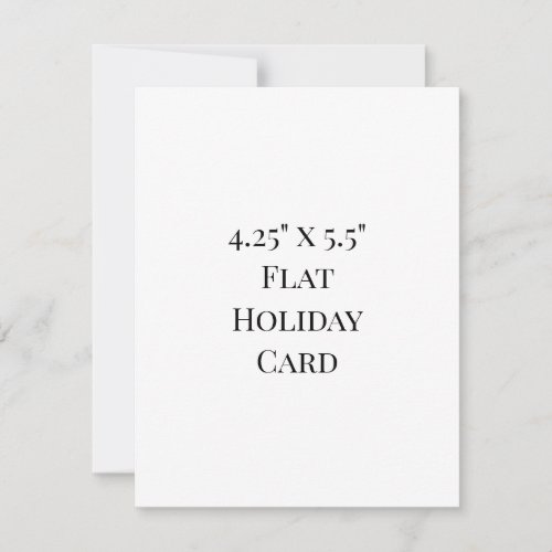 Create Your Own 4.25" x 5.5" Flat Holiday Card