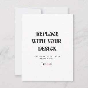 Create Your Own 4.25" x 5.5" Wedding Invitation