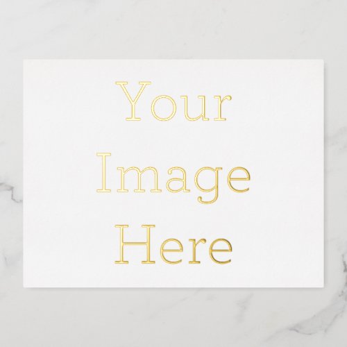 Create Your Own 425 x 56 Gold Foil Satin Card