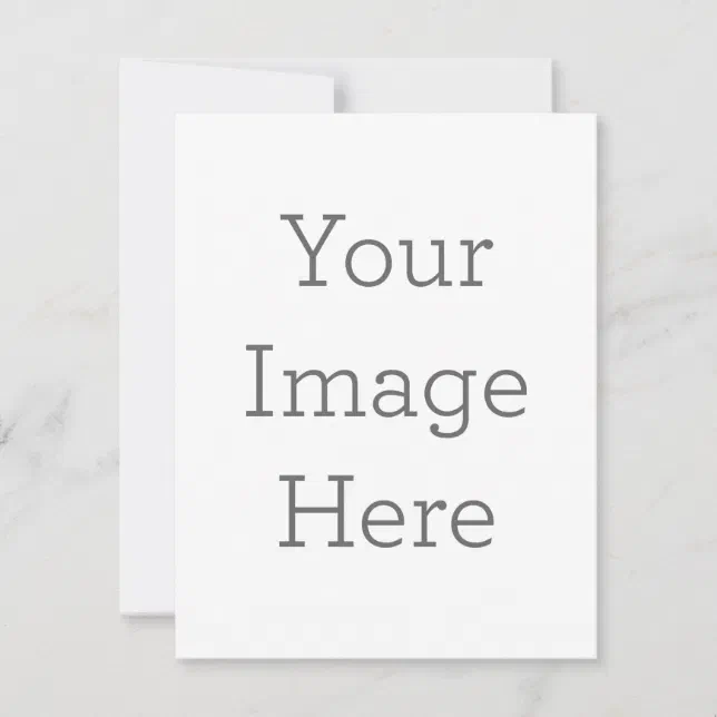 Create Your Own 4.25''x5.5" Square Matte Card | Zazzle