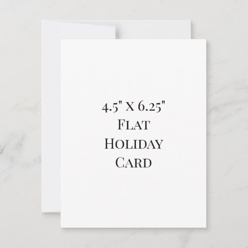 Create Your Own 4.5" x 6.25" Flat Holiday Card