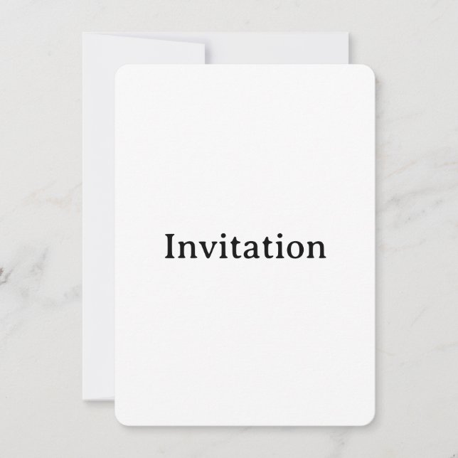 Create Your Own 4.5" x 6.25" Rounded Invitation (Front)