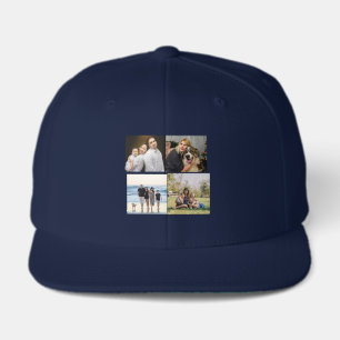 Create Your Own 4 Family Photo Collage Custom Visor