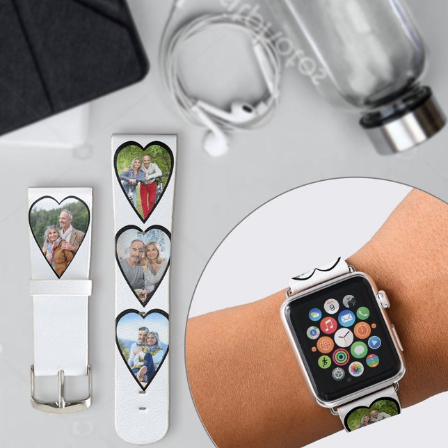 Create your own 4 Heart Shaped Photo Apple Watch Band (Creator Uploaded)