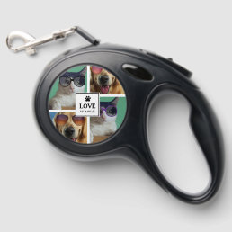 Create Your Own 4 Pet Photo Collage Retractable Pet Leash