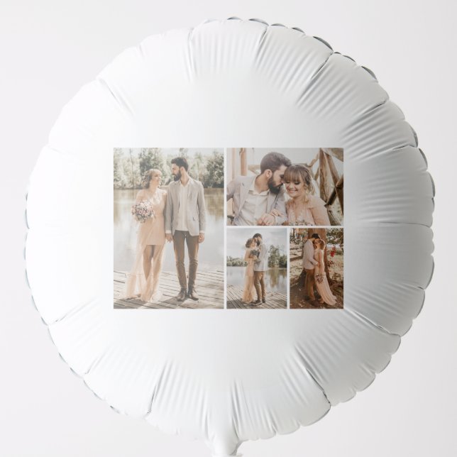 Create Your Own 4 Photo Collage Balloon (Front)