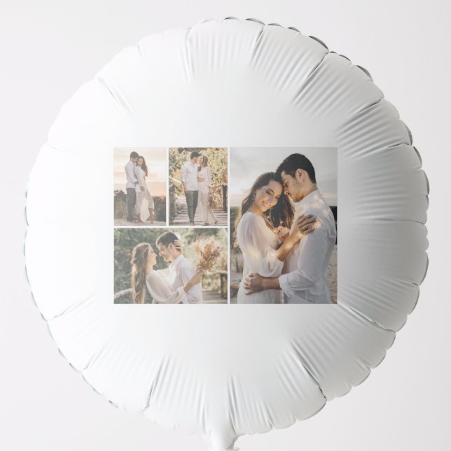 Create Your Own 4 Photo Collage Balloon (Front)