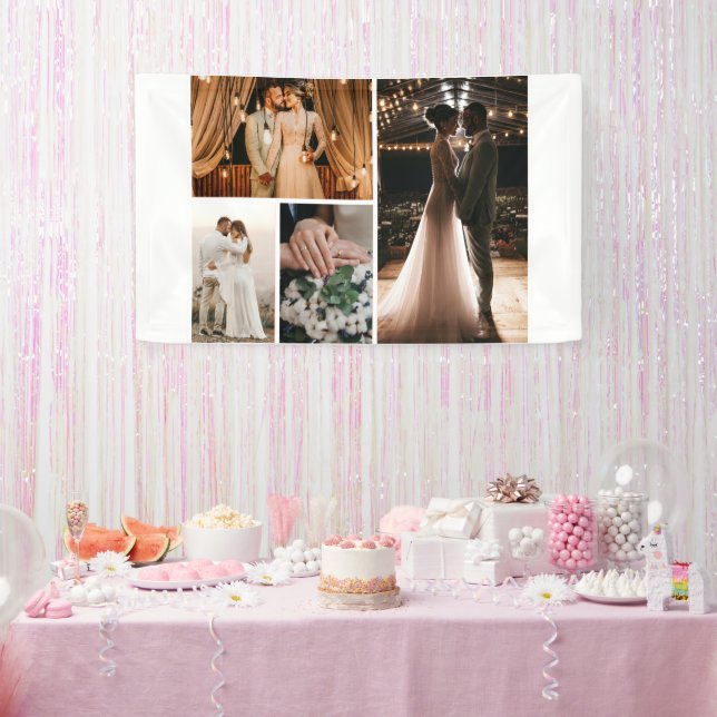 Create Your Own 4 Photo Collage Banner (Party)