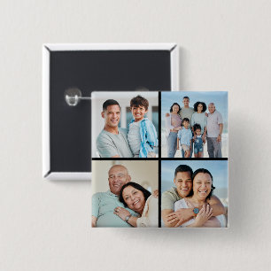 Create Your Own 4 Photo Collage Button