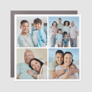 Create Your Own 4 Photo Collage Car Magnet