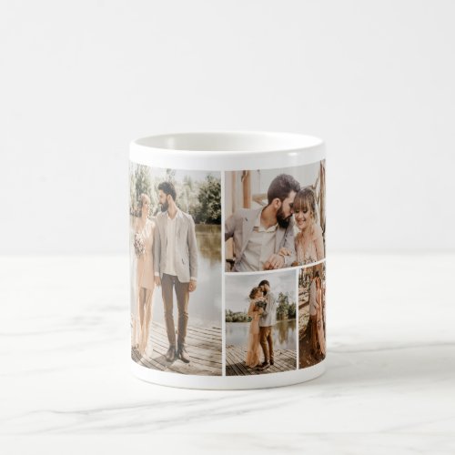 Create Your Own 4 Photo Collage Coffee Mug