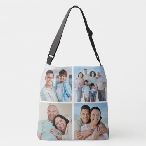 Create Your Own 4 Photo Collage Crossbody Bag