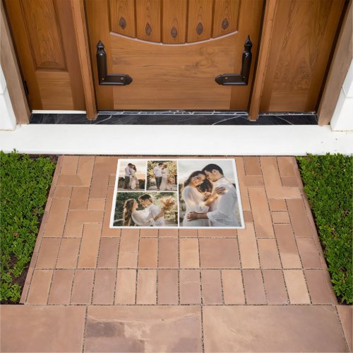 Create Your Own 4 Photo Collage Doormat