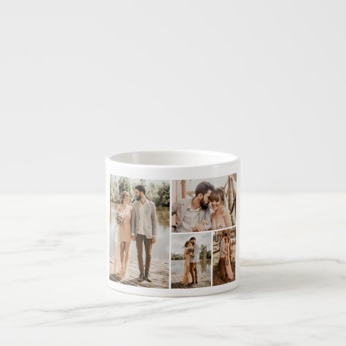 Create Your Own 4 Photo Collage Espresso Cup