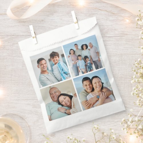 Create Your Own 4 Photo Collage Favor Bag