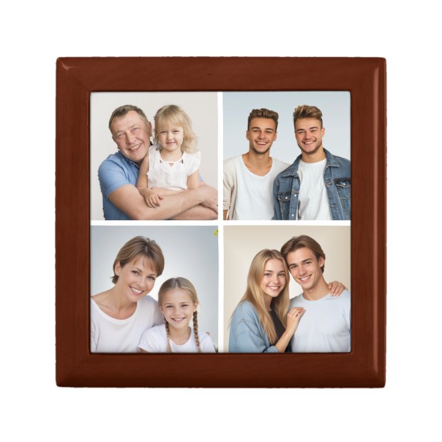 Create Your Own 4 Photo Collage Gift Box (Front)