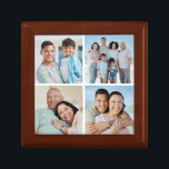 Create Your Own 4 Photo Collage Gift Box<br><div class="desc">Create your own 4 Photo Collage for Christmas, Birthdays, Weddings, Anniversaries, Graduations, Father's Day, Mother's Day or any other Special Occasion, with our easy-to-use design tool. Add your favorite photos of friends, family, vacations, hobbies and pets and you'll have a stunning, one-of-a-kind photo collage. Our custom photo collage is perfect...</div>