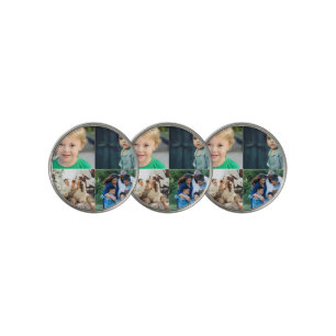 Create Your Own 4 Photo Collage Golf Ball Marker