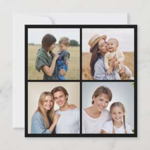 Create Your Own 4 Photo Collage Greeting Card