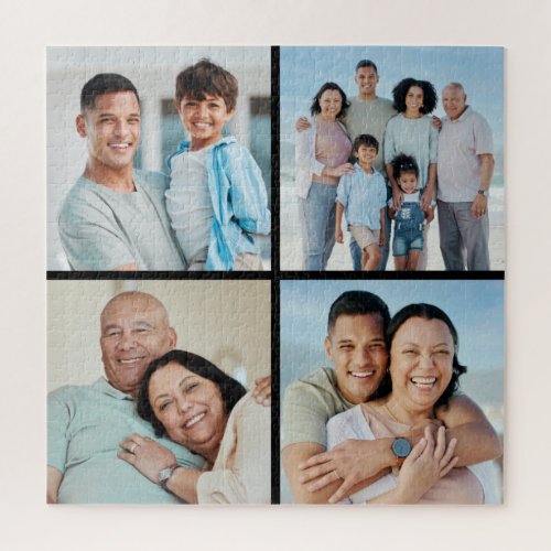 Create Your Own 4 Photo Collage Jigsaw Puzzle