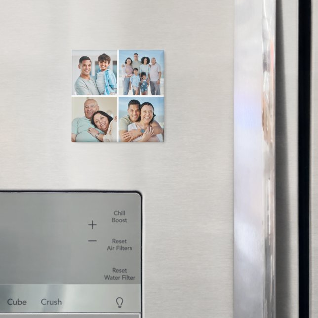 Create Your Own 4 Photo Collage Magnet (In Situ (Fridge))