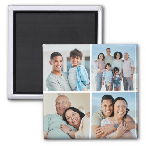 Create Your Own 4 Photo Collage Magnet