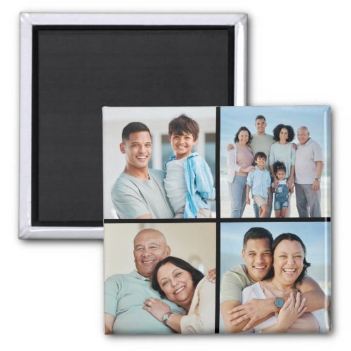 Create Your Own 4 Photo Collage Magnet