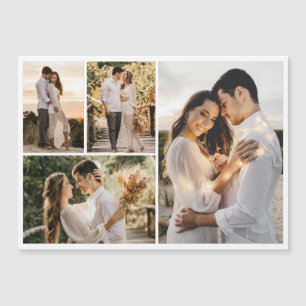 Create Your Own 4 Photo Collage Magnetic Card