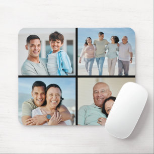 Create Your Own 4 Photo Collage Mouse Pad