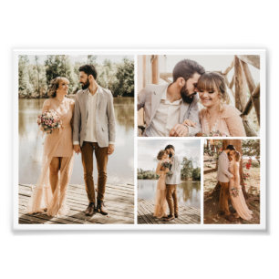 Create Your Own 4 Photo Collage Photo Enlargement Print