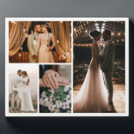 Create Your Own 4 Photo Collage Plaque<br><div class="desc">Introducing the perfect way to display your cherished memories in style - the Photo Collage Plaque! This stunning plaque allows you to showcase your custom photos in a unique and beautiful way. Imagine having a beautiful collage of your family, friends, and vacation photos hanging in your home or office. You...</div>