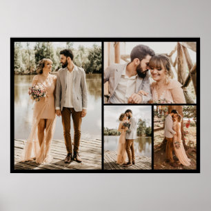 Create Your Own 4 Photo Collage Poster
